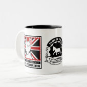 Stier-Terrier-Tasse Zweifarbige Tasse (Vorderseite Links)