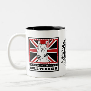 Stier-Terrier-Tasse Zweifarbige Tasse