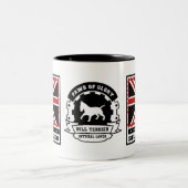 Stier-Terrier-Tasse Zweifarbige Tasse (Mittel)