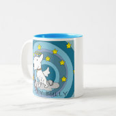Stier-Terrier-Tasse Zweifarbige Tasse (Vorderseite Links)