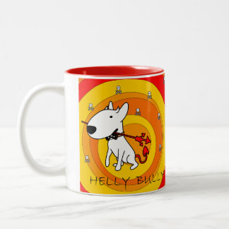 Stier-Terrier-Tasse Zweifarbige Tasse