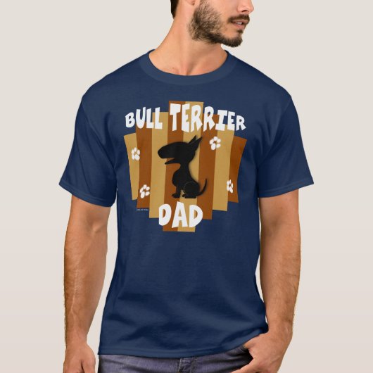 Stier-Terrier-Vater-Dunkelheits-T - Shirt (Vorderseite)