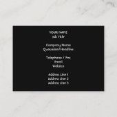 Stier. Tierkreis-Astrologie-Zeichen. Schwarzes Visitenkarte (Rückseite)