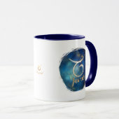 Stier-Tierkreis-astrologische Tasse (VorderseiteRechts)