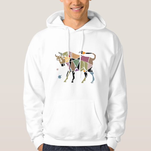 Stier-Tierkreis Hoodie (Vorderseite)