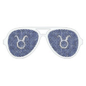 Stier-Tierkreis-Zeichen auf Partybrille (Vorderseite)