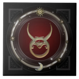 Stier-Tierkreis-Zeichen Fliese