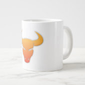 Stier-Tierkreis-Zeichen Jumbo-Tasse (Vorderseite Rechts)