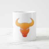 Stier-Tierkreis-Zeichen Jumbo-Tasse (Vorderseite)