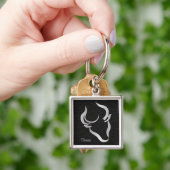 Stier-Tierkreis-Zeichen Schlüsselanhänger (Hand)