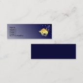 Stier-Tierkreis-Zeichen-Visitenkarte KRW Mini Visitenkarte (Vorne/Hinten)