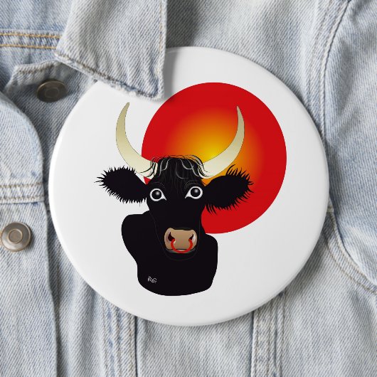 Stier Tierkreiszeichen Button (Beispiel)