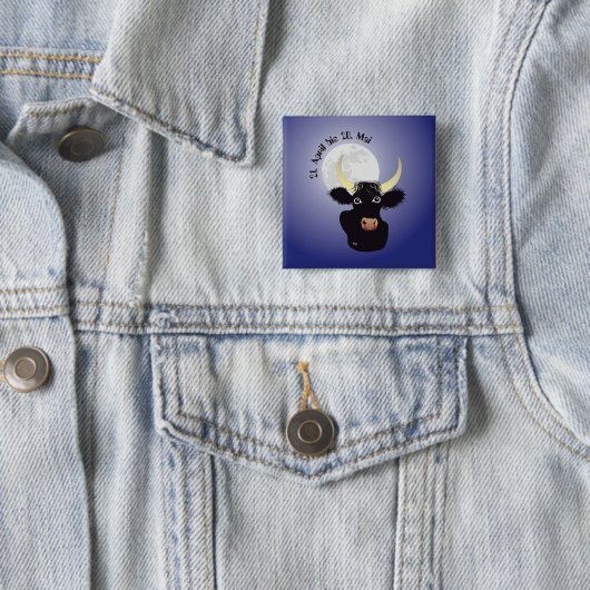 Stier Tierkreiszeichen Button (Beispiel)