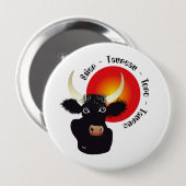 Stier Tierkreiszeichen Button (Vorne & Hinten)