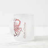 Stier-u. Skorpions-Astrologie-Tasse Mattglastasse (Vorderseite Links)