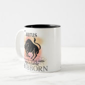 Stier über Sie Tassen (Vorderseite Links)