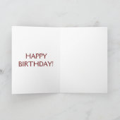 Stier- und Kaninchen-Geburtstags-Karte Karte (Innenseite)