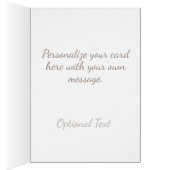 Stier und rosa Blumenkarte zum Geburtstag | Elegan (Innen (Rechts))