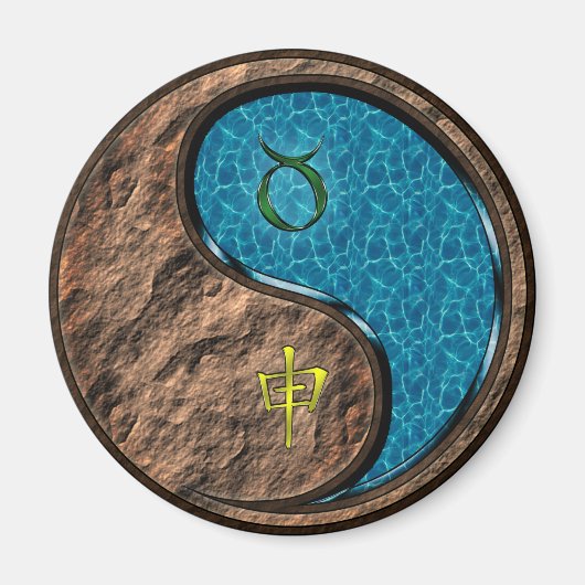 Stier & Wasser-Affe Magnet (Vorne)