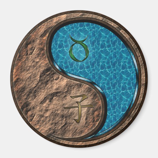 Stier & Wasser-Ratte Magnet (Vorne)