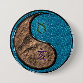 Stier & Wasser Schwein Button (Vorderseite)