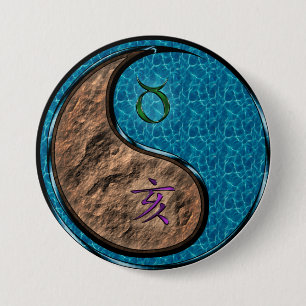 Stier & Wasser Schwein Button