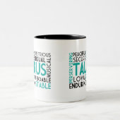 Stier-Wort-Collagen-Tasse Zweifarbige Tasse (Mittel)