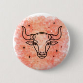 Stier Zeichen Button (Vorderseite)