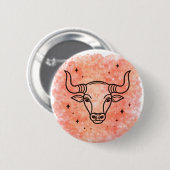 Stier Zeichen Button (Vorne & Hinten)