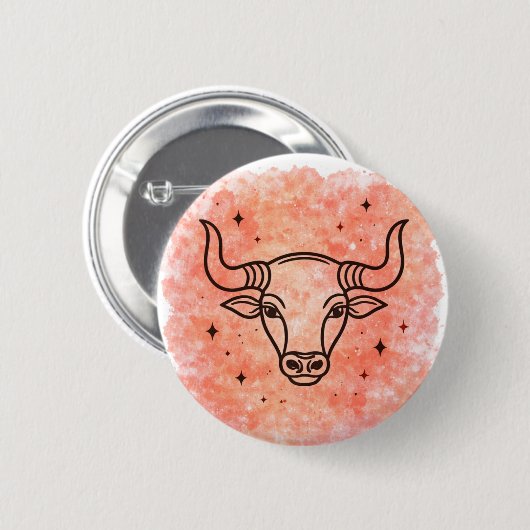Stier Zeichen Button (Vorne & Hinten)
