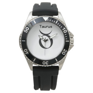 Stier Zeichen des Tierkreises Herren Uhren. Armbanduhr