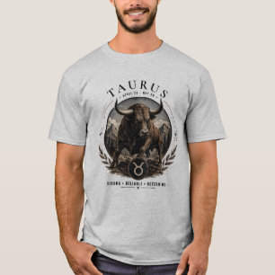 Stier-Zodiac-Bulle Vintage Herren T-Shirt