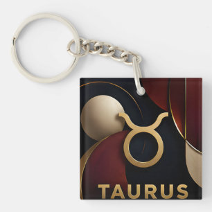 Stier-Zodiac-Luxus-Himmels-Astrologie-Geschenk Schlüsselanhänger