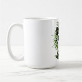 Stier-Zodiac-Meister des Schicksals Florale Kunst Kaffeetasse (Links)