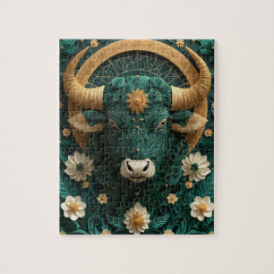 Stier-Zodiac-Papier-Quilling Puzzle
