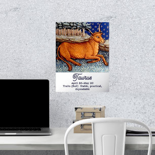 Stier-Zodiac-Zeichen-Geburtstagsfeier Foliendrucke