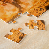 Stier-Zodiak mit Krieger, der einen feurigen Celes Puzzle (Seite)