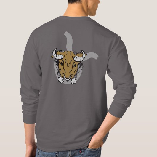 Stier-Zodiaka-Stier-Stierjacke T-Shirt (Rückseite)