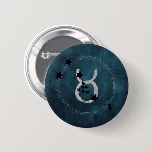 Stier zodiakische Konstellation erschüttert aquama Button (Vorne & Hinten)