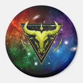 Stier Zodiaque Geschenk Astrologie Magnet (Vorne)