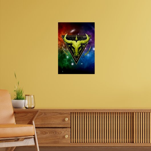 Stier Zodiaque Geschenk Astrologie Poster (Wohnzimmer 2)