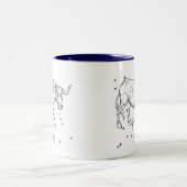 Stier Zweifarbige Tasse (Mittel)