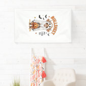 Stierblatt Highland-Kuh Lustiger Geist Banner (Insitu)