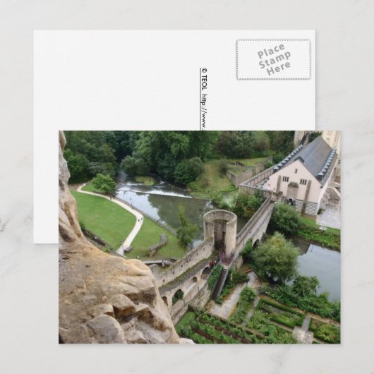 Stierchen Bridge außerhalb der Felsschären Postkarte (Vorne/Hinten)