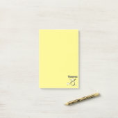 Stierchromsymbol Post-it Klebezettel (Auf Schreibtisch)