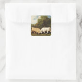 StiereFighting Georges Stubbs |, 1786 (Öl auf Quadratischer Aufkleber (Tasche)