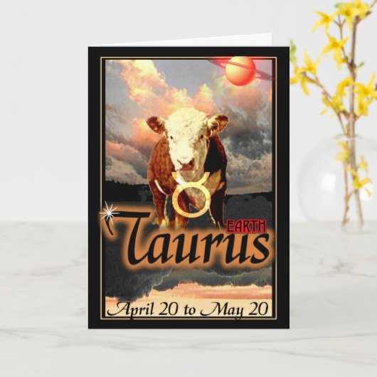 Stiergeburtstagskarte Karte (Gelbe Blume)