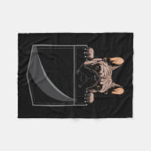 Stierhund in der Tasche Fleecedecke (Vorderseite (Horizontal))