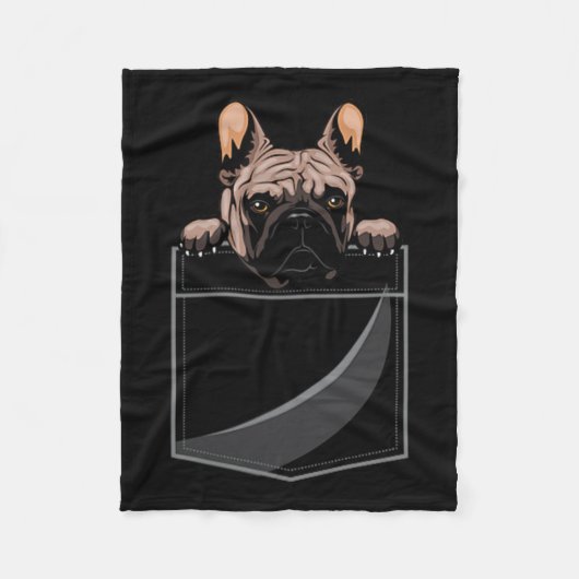 Stierhund in der Tasche Fleecedecke (Vorderseite)
