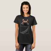 Stierhund in der Tasche T-Shirt (Vorne ganz)